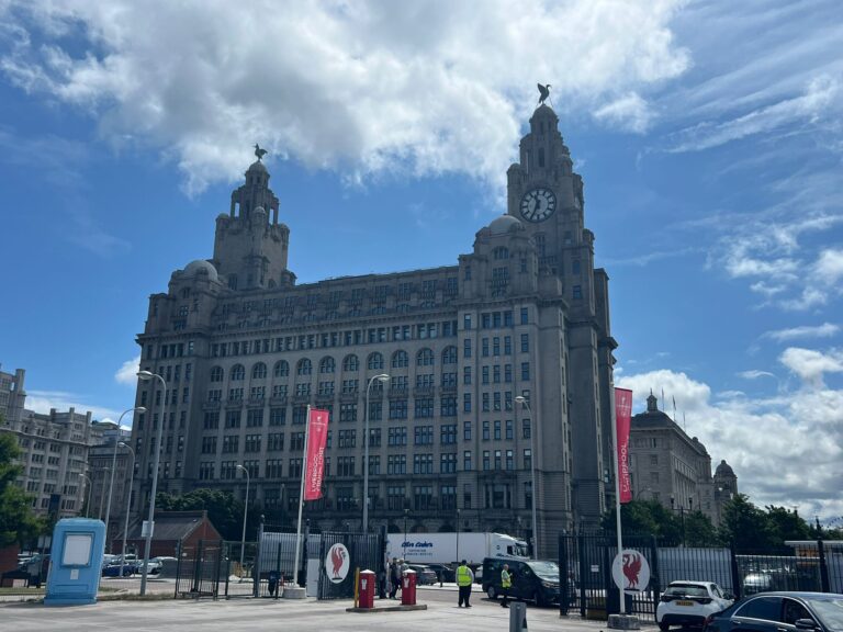 The Royal Liver Building on the Liverpool waterfront