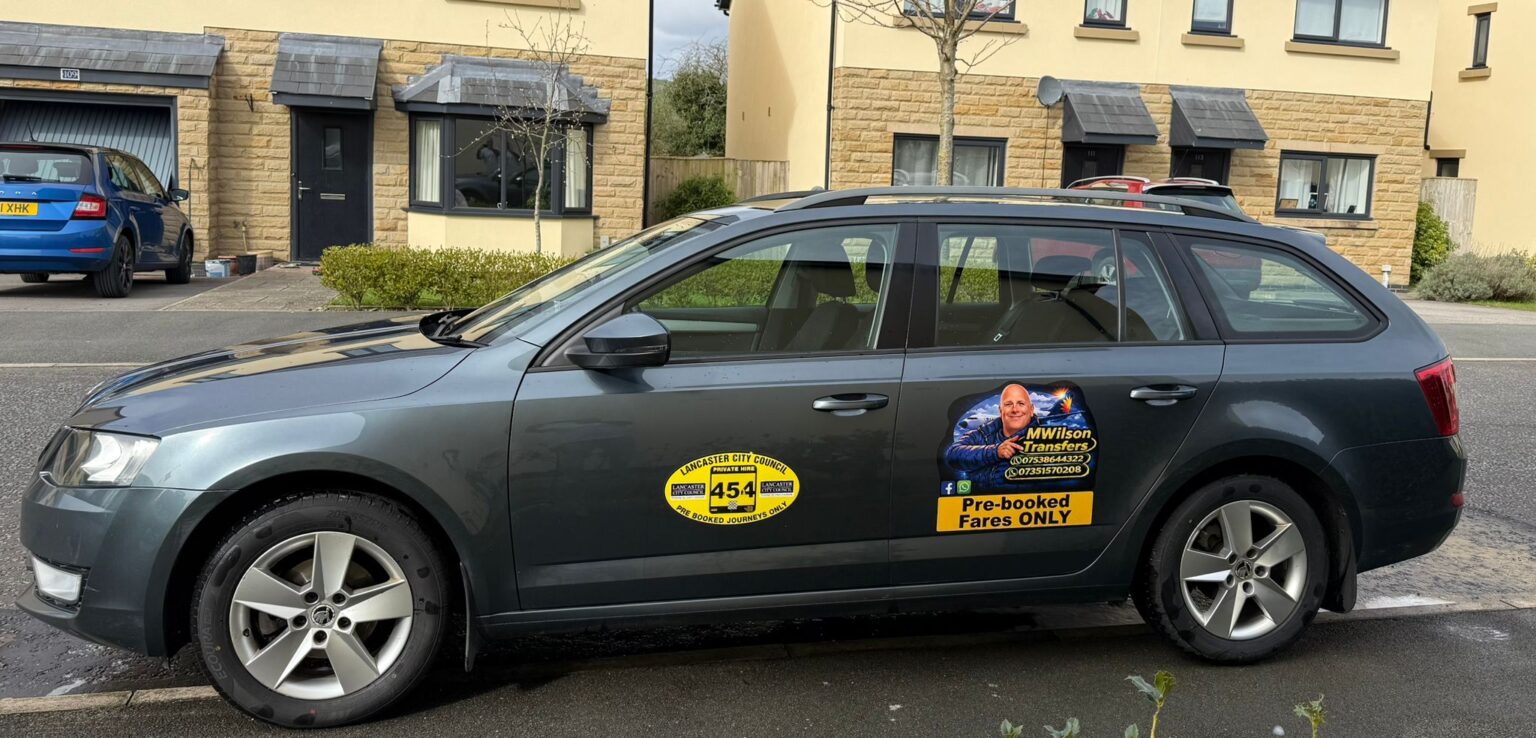 MW Transfers Skoda Octavia airport taxi in Morecambe