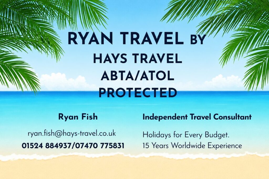 Ryan Travel by Hays Travel, ABTA and ATOL protected independent travel consultant Ryan Fish
